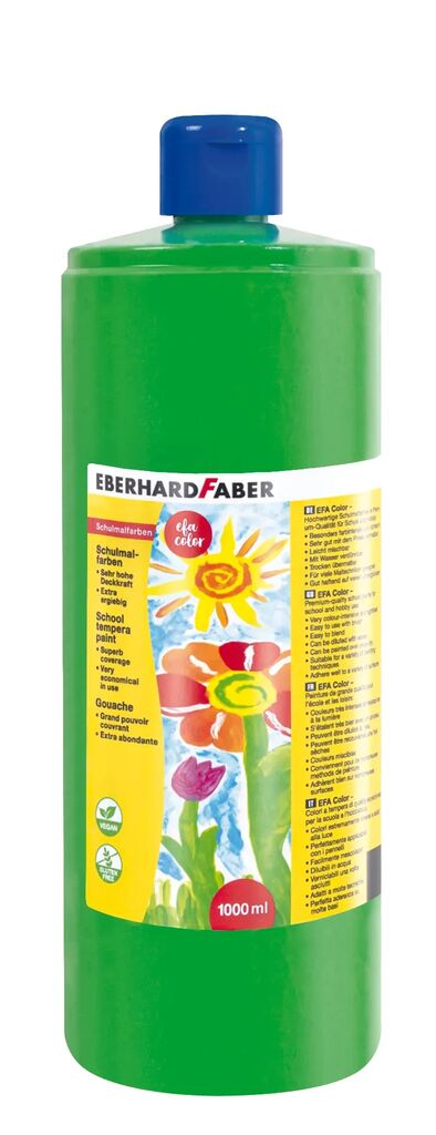 TEMPERA 1000 ML VERDE DESCHIS EBERHARD FABER TEMPERA 1000 ML VERDE DESCHIS EBERHARD FABER